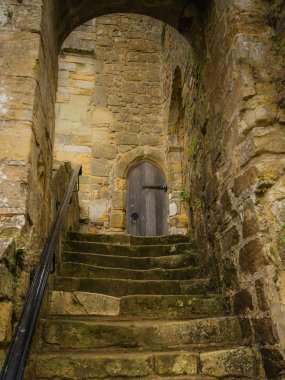Steps at Battle Abbey at Hastings clipart