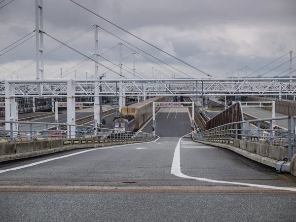 Eurortunnel tren terminal calais adlı — Stok fotoğraf