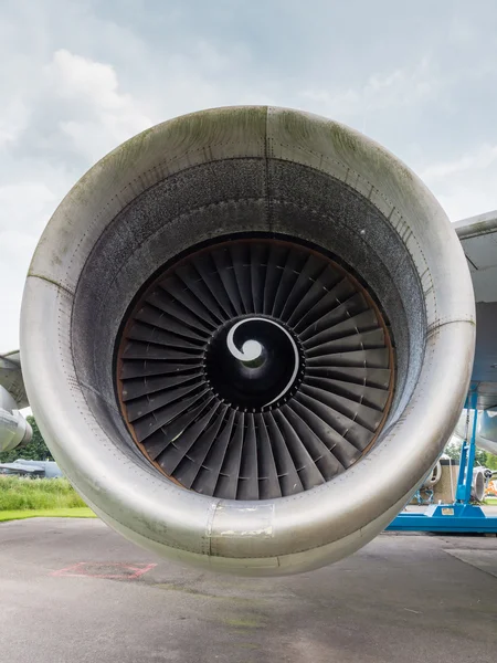 大型喷气式飞机的引擎 — 图库照片