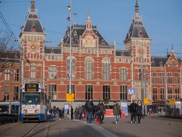 中央アムステルダム駅 — ストック写真