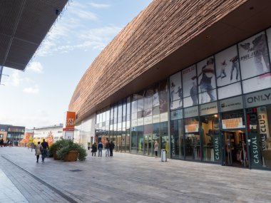 modern şehir merkezine, almere, Hollanda