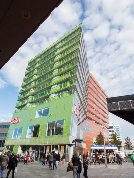 Das moderne Stadtzentrum von Almere, die Niederlande — Stockfoto