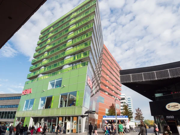 Centrum moderního města Almere-Stad, Nizozemsko — Stock fotografie