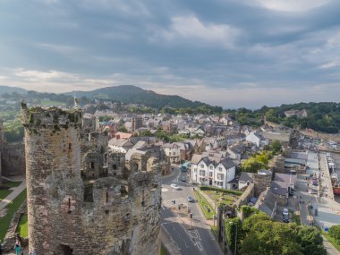 View from Conwy Castle, Wales clipart