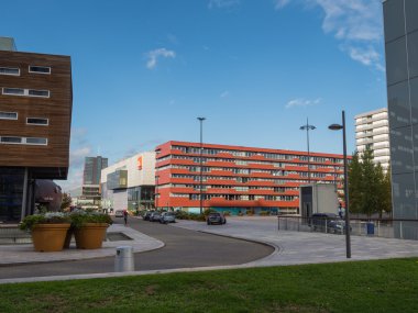 modern şehir merkezine, almere, Hollanda