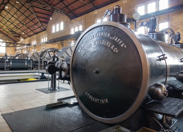 Machine room of historic steam pumping station — Stock Photo, Image