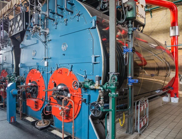 Inside a historic boiler house — Stock Photo, Image