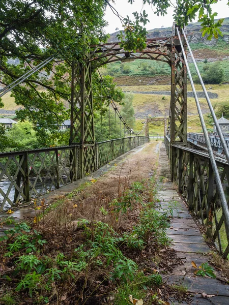 Metal bridge in Elan Valley, Wales — Stock Photo, Image