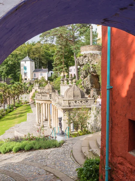 Edifícios ornamentados de inspiração italiana em Portmeirion — Fotografia de Stock