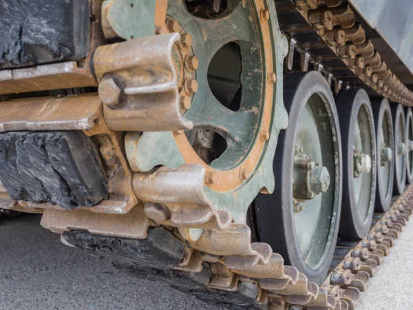Detail van militaire tank — Stockfoto
