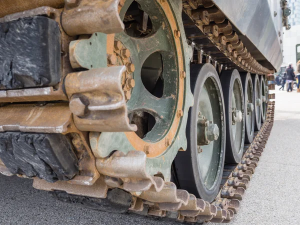 Dettaglio carro armato militare — Foto Stock