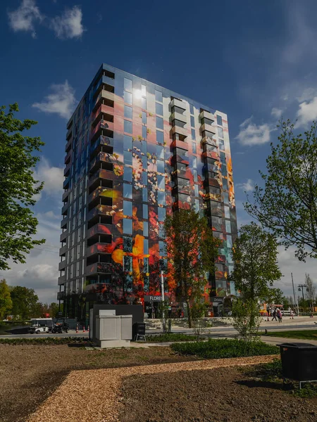 Flores Tower at the international horticulture Floriade Expo in Almere 2022 — Stock Photo, Image