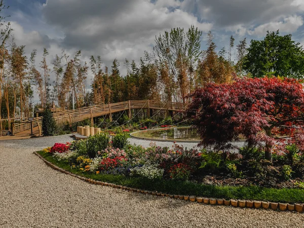 Chinese pavillion at the international horticulture Floriade Expo in Almere 2022 — Stok fotoğraf