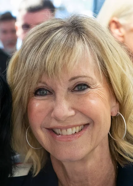 Newbridge Irland Juli 2019 Olivia Newton John Hälsar Fans Välkomna — Stockfoto