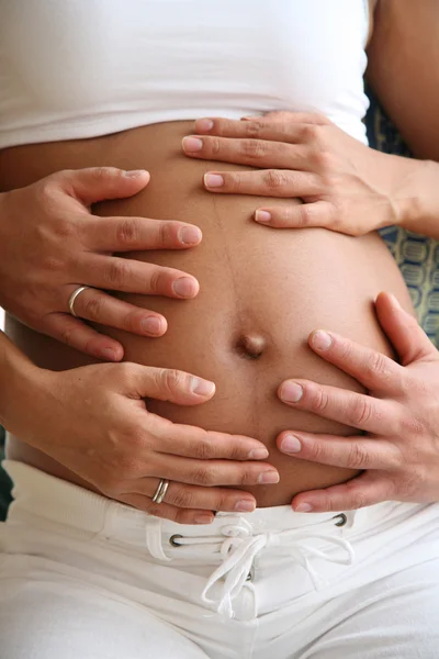 Pregnant couple — Stock Photo, Image