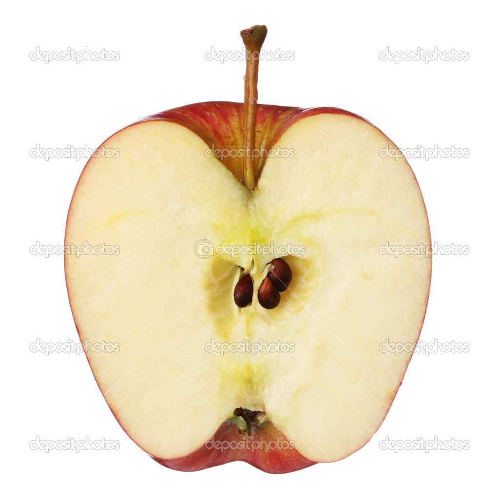 Half apple isolated on white background Stock Photo by ©mayakova 21982015