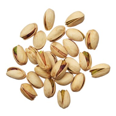 beyaz zemin üzerine fıstık fındık izole, yakın çekim