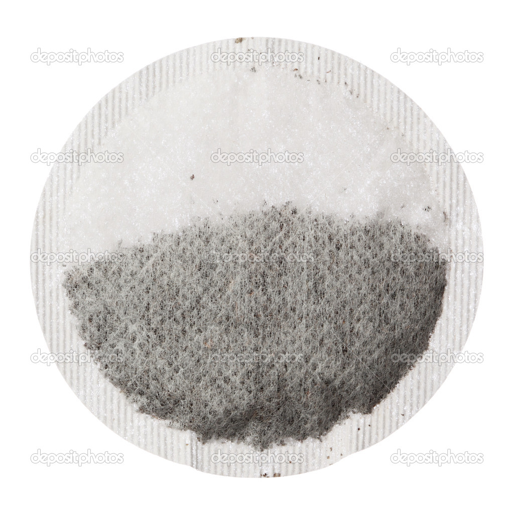 Teabag isolated on whote background, close up