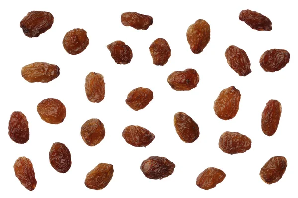 Raisins isolés sur fond blanc, gros plan — Photo