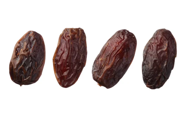 Dried medjool dates isolated on white background — Stock Photo, Image