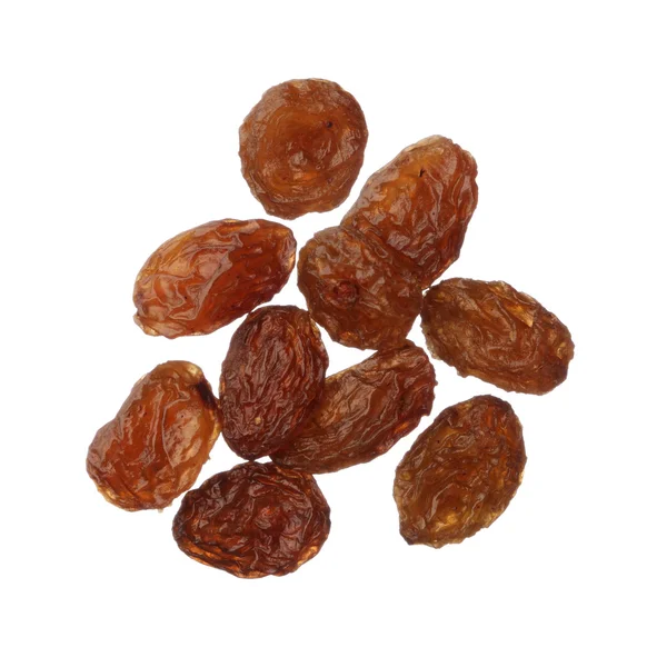 Raisins isolated on white background, close up — Stock Photo, Image