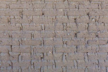 eski tuğla kil duvar