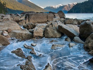 cheakamus göl buz kıyı