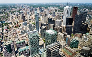Toronto Downtown From CN Tower clipart