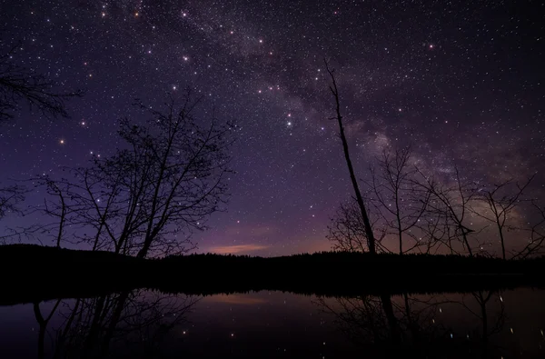 Milky Way with Large Twinkling stars — Stock Photo, Image