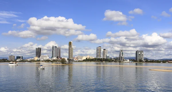 Vista de la ciudad desde Seaworld Gold Coast, Australia —  Fotos de Stock