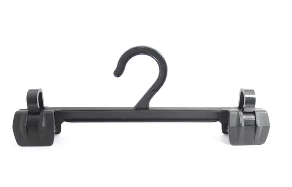 Black hanger on white background — Stock Photo, Image