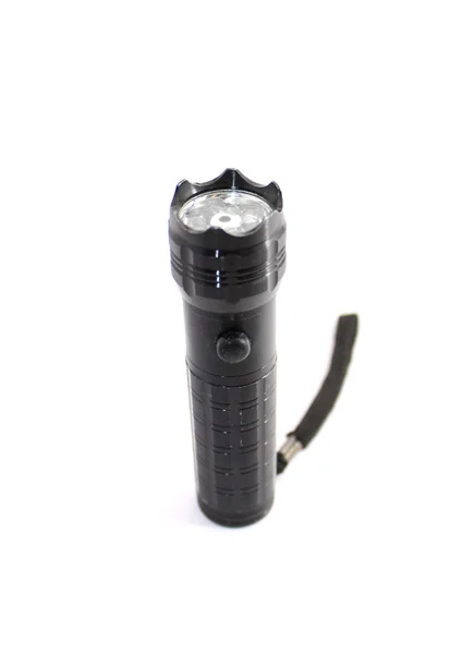 Small flashlight on white background — Stock Photo, Image