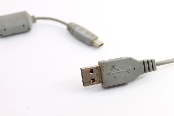 Cable USB viejo y oxidado — Foto de Stock