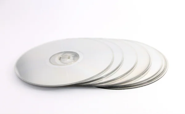 Упакованные компакт-диски — стоковое фото