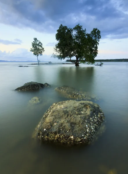 Paisaje marino en Sabah, Borneo, Malasia — Foto de Stock