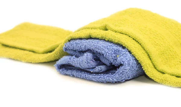 Towels over white background — Stock Photo, Image