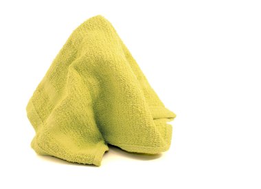 beyaz zemin üzerine havlu