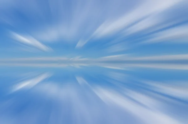 Exposición artificial larga de nubes — Foto de Stock