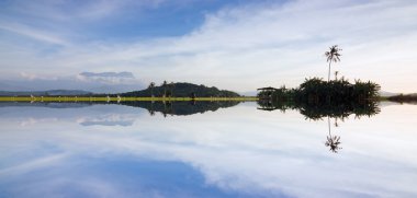 mount Kinabalu sabah, borneo, Malezya, yansıma