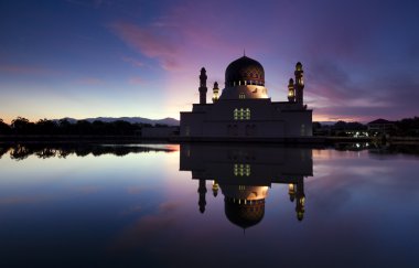 güzel kota kinabalu şehir Camii sabah sabah, Malezya, Borneo