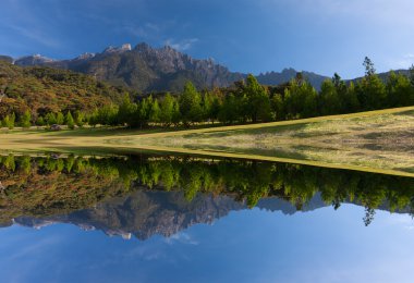 kundasang, sabah, Doğu Malezya, borneo mount Kinabalu yansıma