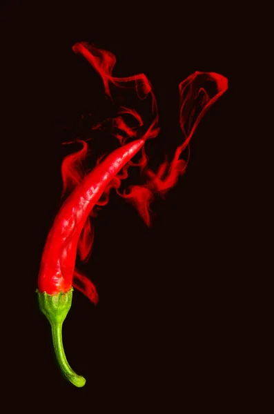 Horké hořící paprika — Stock fotografie