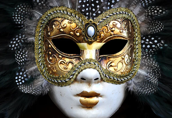 Carnival mask isolerad på ren vit bakgrund — Stockfoto