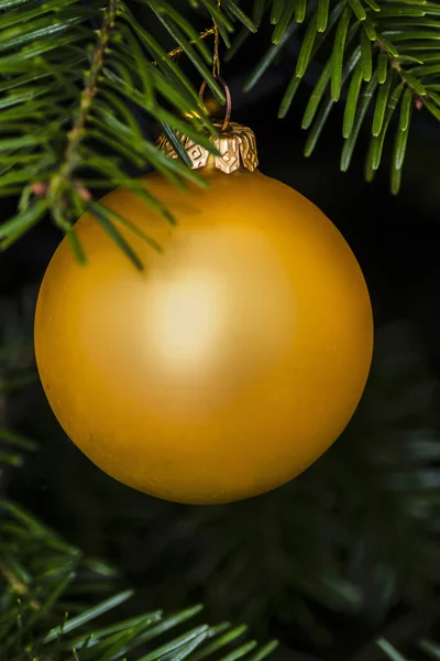 Gouden bal van Kerstmis — Stockfoto