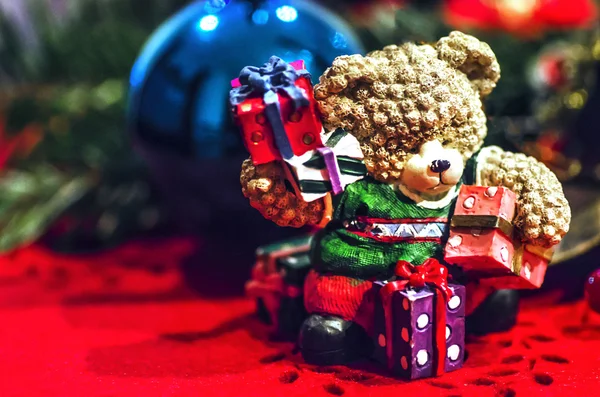 Navidad Vintage Bear —  Fotos de Stock