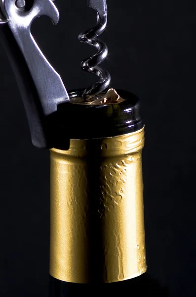 tirbuşon şarap şişe