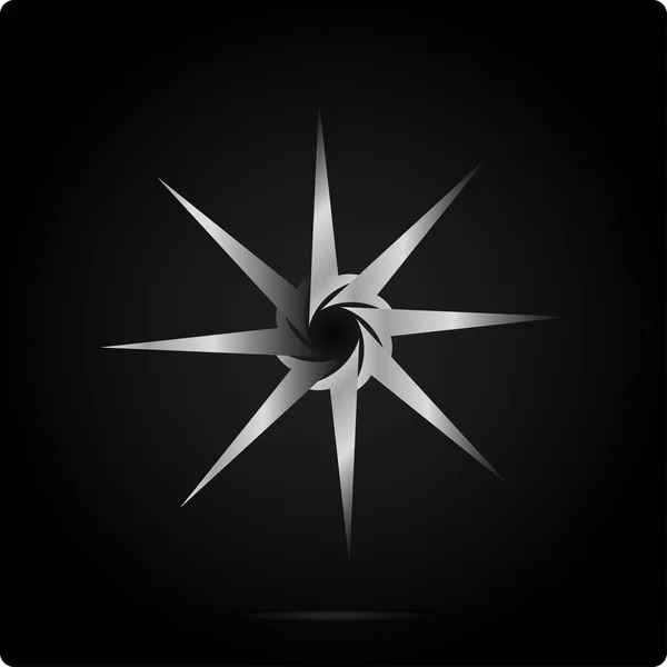 Metal logo tasarım şablonu — Stok fotoğraf