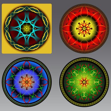 soyut şekiller dizisi