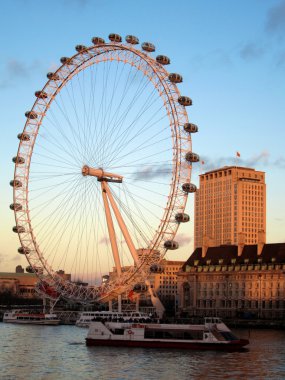 london eye ve thames