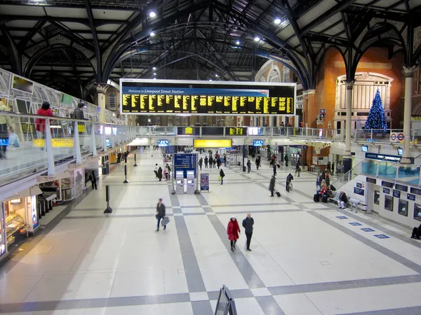 Hall i liverpool street station. — Stockfoto